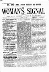 Woman's Signal Thursday 26 April 1894 Page 1