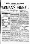 Woman's Signal Thursday 14 June 1894 Page 1