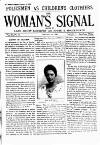 Woman's Signal Thursday 10 January 1895 Page 1
