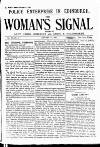 Woman's Signal Thursday 17 January 1895 Page 1