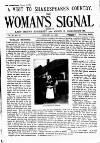 Woman's Signal Thursday 24 January 1895 Page 1