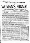 Woman's Signal Thursday 31 January 1895 Page 1