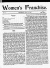 Women's Franchise Thursday 11 July 1907 Page 1