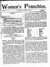 Women's Franchise Thursday 09 January 1908 Page 1