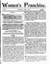 Women's Franchise Thursday 04 June 1908 Page 1