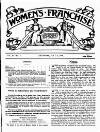 Women's Franchise Thursday 02 July 1908 Page 1