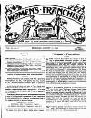 Women's Franchise Thursday 13 August 1908 Page 1