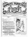 Women's Franchise Thursday 01 July 1909 Page 1