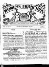 Women's Franchise Thursday 16 September 1909 Page 1