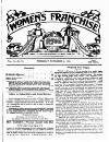 Women's Franchise Thursday 04 November 1909 Page 1
