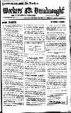 Woman's Dreadnought Saturday 03 December 1921 Page 1