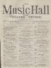 Music Hall and Theatre Review Saturday 04 January 1890 Page 1