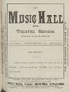 Music Hall and Theatre Review Saturday 28 February 1891 Page 1