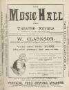 Music Hall and Theatre Review Saturday 04 July 1891 Page 1