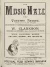 Music Hall and Theatre Review Saturday 11 July 1891 Page 1