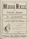 Music Hall and Theatre Review Saturday 01 August 1891 Page 1