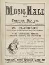 Music Hall and Theatre Review Saturday 08 August 1891 Page 1