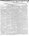 Baldwin's London Weekly Journal Saturday 19 September 1818 Page 1