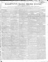 Baldwin's London Weekly Journal Saturday 05 June 1819 Page 1