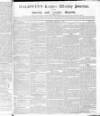 Baldwin's London Weekly Journal Saturday 09 September 1820 Page 1