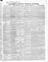 Baldwin's London Weekly Journal Saturday 03 March 1827 Page 1