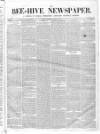 Bee-Hive Saturday 11 March 1865 Page 1