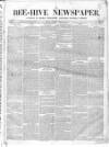 Bee-Hive Saturday 25 March 1865 Page 1