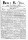 Bee-Hive Saturday 19 March 1870 Page 1