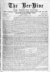 Bee-Hive Saturday 18 March 1871 Page 1