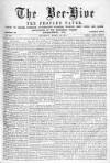 Bee-Hive Saturday 25 March 1871 Page 1