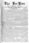Bee-Hive Saturday 29 April 1871 Page 1