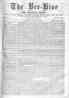 Bee-Hive Saturday 12 August 1871 Page 1