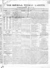 Imperial Weekly Gazette Saturday 04 July 1818 Page 1
