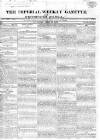 Imperial Weekly Gazette Saturday 27 April 1822 Page 1