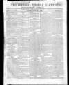 Imperial Weekly Gazette Saturday 04 January 1823 Page 1