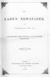 Lady's Newspaper and Pictorial Times Saturday 02 January 1847 Page 1