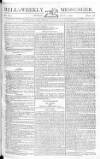 The News (London) Sunday 05 July 1807 Page 1