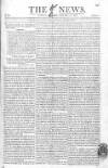 The News (London) Sunday 13 January 1811 Page 1