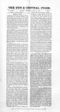 Sun & Central Press Thursday 23 May 1872 Page 1