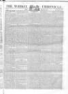 Weekly Chronicle (London) Sunday 22 September 1839 Page 1