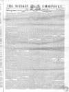 Weekly Chronicle (London) Sunday 03 November 1839 Page 1