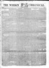 Weekly Chronicle (London) Sunday 08 February 1846 Page 1