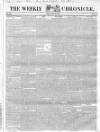 Weekly Chronicle (London) Sunday 15 October 1848 Page 1