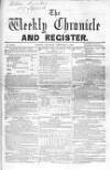 Weekly Chronicle (London) Saturday 02 February 1856 Page 1
