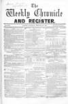 Weekly Chronicle (London) Saturday 16 February 1856 Page 1
