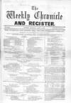 Weekly Chronicle (London) Saturday 05 April 1856 Page 1