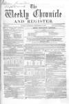 Weekly Chronicle (London) Saturday 13 September 1856 Page 1