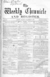 Weekly Chronicle (London) Saturday 27 December 1856 Page 1
