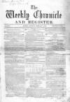 Weekly Chronicle (London) Saturday 07 February 1857 Page 1