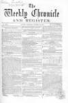 Weekly Chronicle (London) Saturday 24 October 1857 Page 1